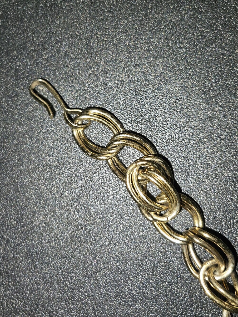 Vintage Y2K Gold Chain Link Statement Waist Belt with Tassel Charm One Size - Picture 5 of 5